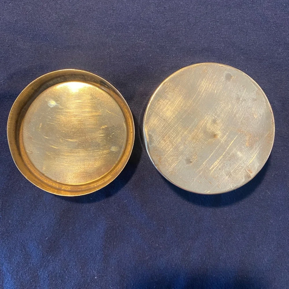 Brass And Wood Decorative Box
